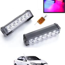 6LED/12V Police Light With Remote Red/Blue Colour For Car-107 Fog Lamp Car LED for Renault (12 V, 55 W)-image-53