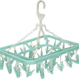 360 Degree Rotatable Portable Drying Rack Space Plastic Clips pack of 1 Plastic Cloth Clips-16