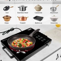 wegreet 2400 W Radiant Cooktop Touch Panel, Push Button, Jog Dial image 4