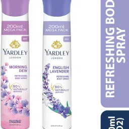 Morning Dew Refreshing Body Spray 200ml + English Lavender 200ml Deodorant Spray-For Women-image-41