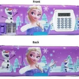 NEW Multipurpose Sharpener Calculator Double sided Stationary Box Girl Boy Geometry Box-16