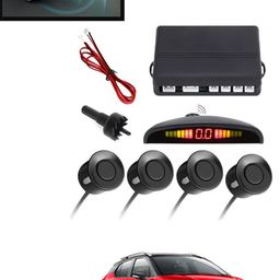 maties Universal Black 4pcs Reverse Parking Safety Sensor For Car-161 Black Waterproof Parking Sesnor With Led Display For Vehicle -161 Parking Sensor-picture-12