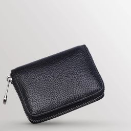Women Casual Black Genuine Leather RFIDWrist Wallet-image-91