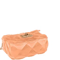 Babymoon Geometric Textured Structured Sling Bag with Quilted image 3