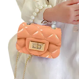 Babymoon Geometric Textured Structured Sling Bag with Quilted image 2