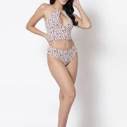 Inner Sense Printed Full Coverage Anti Odour Tie-Up Bralette Bra With Anti Microbial image 2