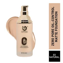 MATTLOOK Natural Zero Pore Oil Control Full Coverage Matte Foundation 45ml image 1