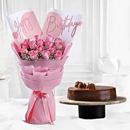 Birthday Blooms N Truffle Delight-22