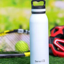 Servewell Oslo Tulip White SS Vacuum Bottle Stainless Steel Flask - 720 ml-image-27