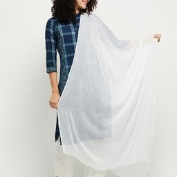 max White Dupatta-image-1