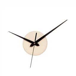 Crimson Knot White Wooden Contemporary Round Shaped Wall Clock-picture-33
