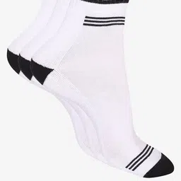 Bodycare Men Pack of 3 Patterned Moisture Wicking Combed Cotton Ankle Length Socks-picture-17