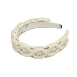 FUNKRAFTS Girls Off White Macrame Hairband-19