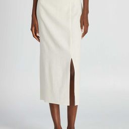 KIABI Straight Front Slit Midi Skirt-image-43
