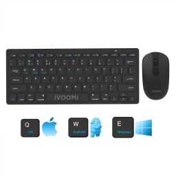 iVoomi ZOOX IV-109 Bluetooth, Wireless Standard Multi-device Keyboard Compatible with Desktop, iPad, Laptop, Mac, Tablet-image-42