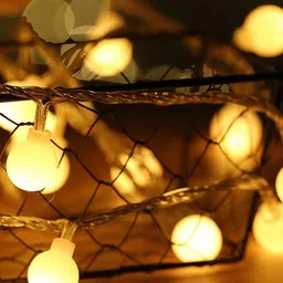 Glimmer Lightings Yellow Mini Ball String Lights image 2