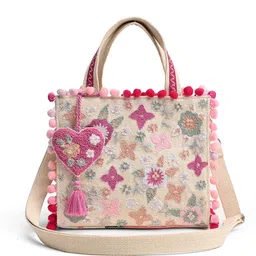 boho girl Women Multicolor, Pink Messenger Bag-picture-2