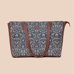 ZOUK Floral Printed Structured Tote Bag image 2