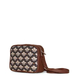 ZOUK Ethnic Motifs Printed Shopper Jute Shoulder Bag image 5