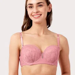 Susie Floral Lace Medium Coverage Lightly Padded Balconette Bra With All Day Comfort-42