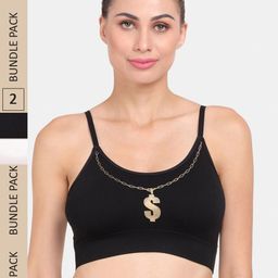 Amour Secret Pack Of 2 Lightly Padded Non Wired Bra-image-0