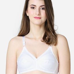 VStar White Non Padded & Non Wired Solid Bra-image-17