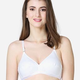 VStar White Soft seamed single layered medium coverage Cotton Bra-image-27