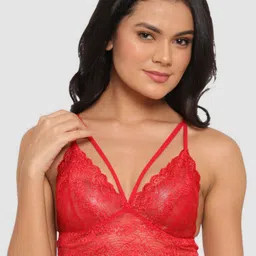 N-Gal Floral Lace Non Padded Bralette Bra-picture-18