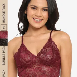 N-Gal Pack of 2 Floral Bralette Bra-image-81