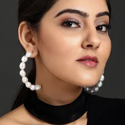 TOKYO TALKIES X rubans FASHION ACCESSORIES Set of 6 Gold-Plated & White Drop Earrings image 2