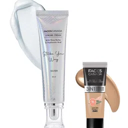 FACES CANADA Celeb Glow Kit - Strobe Cream 30 ml & All Day Hydra Matte Foundation 15 ml-13