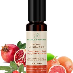 Precious and Natures Certified Organic Lip Oil with Pomegranate Grapefruit & Rosehip-56