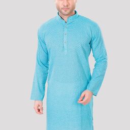 Maharaja Geometric Woven Design Straight Kurta-image-13