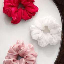DressBerry Women Set of 3 Embellished Ponytail Holders-image-53