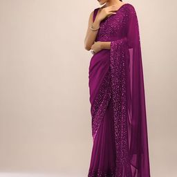 SWADESI STUFF Embellished Sequinned Saree-37