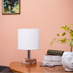 Pinecraft INTERNATIONAL White Table Lamp with Shade image 3