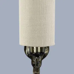 Devansh White Textured Antique Wall Lamp With Jute Conical Shade image 3