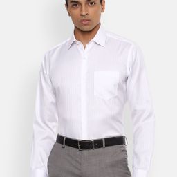 Van Heusen Men White Striped Formal Shirt-image-128