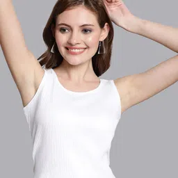 Friskers Vertical Striped Round Neck Tank Top-image-66