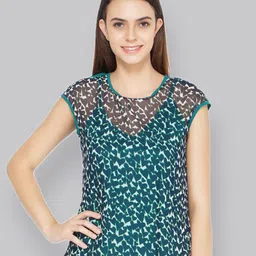 TSM Abstract Printed Semi Sheer Georgette Top-picture-14