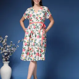 Zelena MARISA Floral Cotton Shirt Dress-picture-42