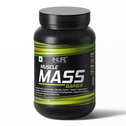 INLIFE Muscle Mass Gainer Protein Powder with Whey Protein,  2.2 lb  Chocolate -16