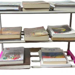 saklak 3 layer plastic rack for kids in compact design Plastic Open Book Shelf image 2