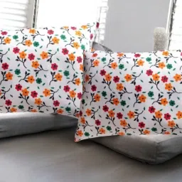 Polyester Fibre Floral Sleeping Pillow Pack of 2-image-74