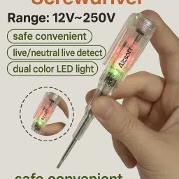 AC DC Voltage Tester | Cool Color Light Tester | Smart Electrical Testing Tool Digital Voltage Tester-5