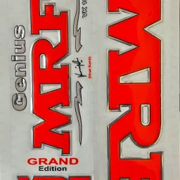 MRF Cricket Bat Sticker Embossed self adhesive tape Bat Sticker-image-18
