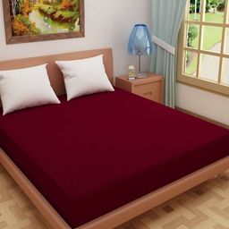 Kuber Industries Maroon Waterproof Cotton King Mattress Protector-picture-35
