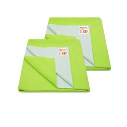 TIDY SLEEP Kids Set Of 2 Green Water Proof Mattress Protector-image-22
