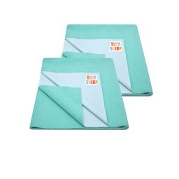 TIDY SLEEP Kids Set Of 2 Green Water Proof Mattress Protector-image-20
