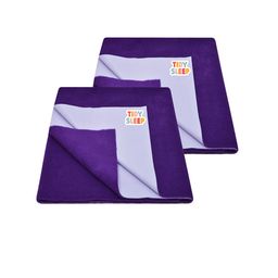 TIDY SLEEP Kids Set Of 2 Violet Water Proof Mattress Protector-image-55